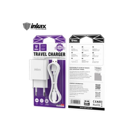 Chargeur INKAX HC 06 USB 2.1A +cable MICRO