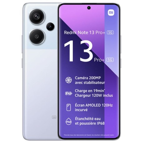 SMARTPHONE XIAOMI REDMI NOTE 13 PRO+ 5G 8GO 256GO _ VIOLET